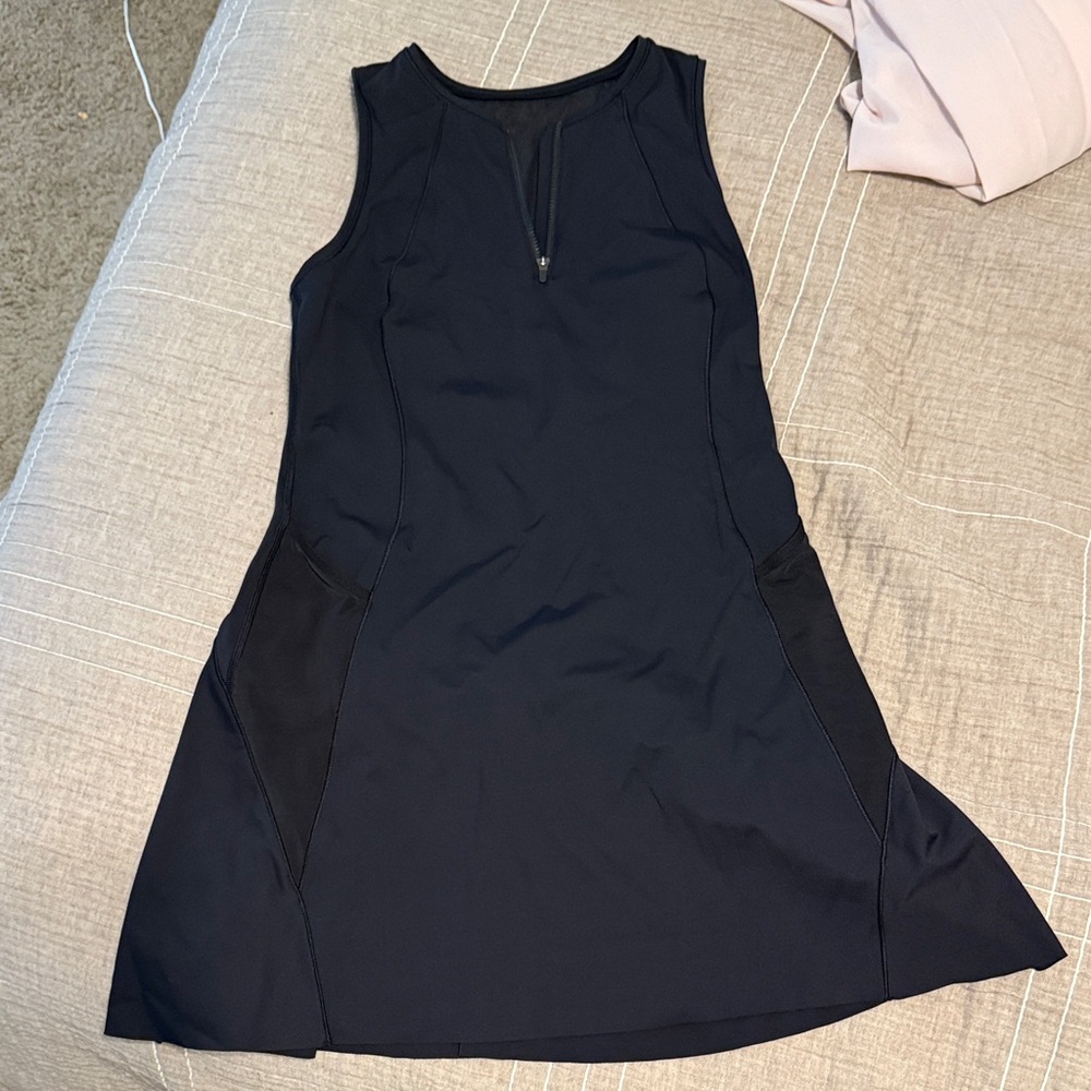 Athleta Navy Sleeveless Mini Dress